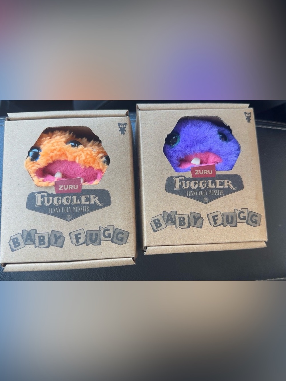 ZURU Baby Fugg Plush Set - Orange and Purple